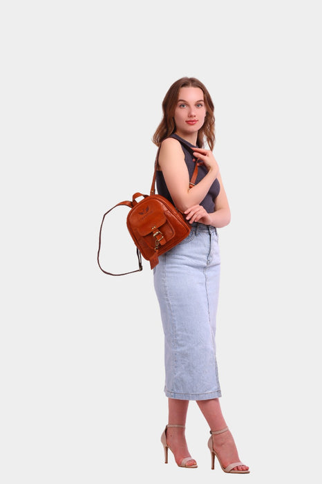 Alessia Small Leather Backpack