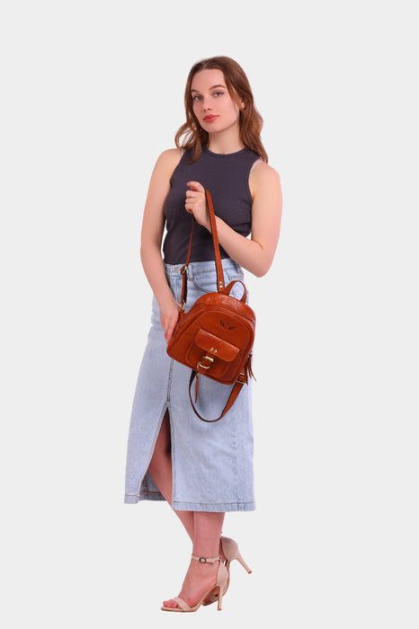 Alessia Small Leather Backpack