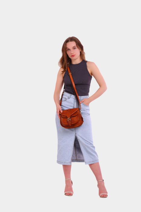 Chiara Leather Sling Cum Crossbody Bag