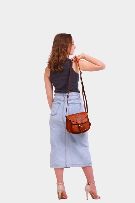 Chiara Leather Sling Cum Crossbody Bag