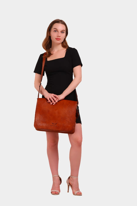 Morgano Leather Sling Cum Crossbody Bag