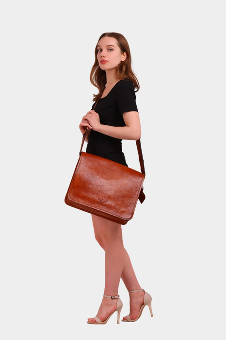 Morgano Leather Sling Cum Crossbody Bag