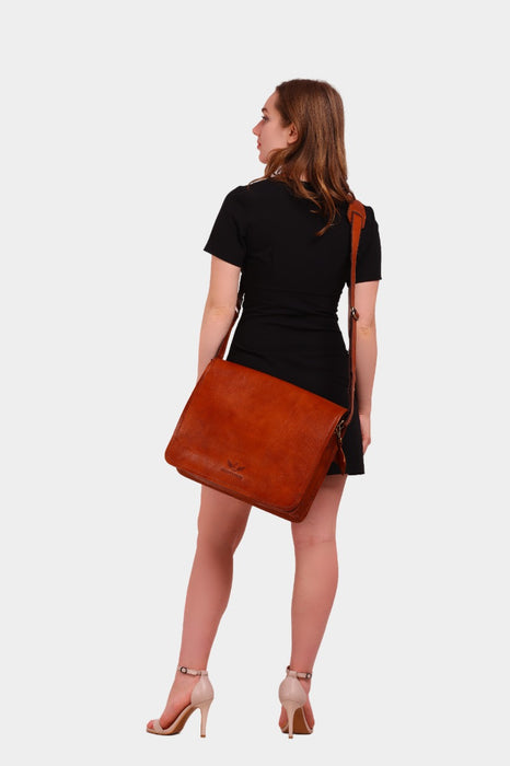 Morgano Leather Sling Cum Crossbody Bag