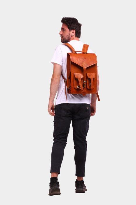 Benitano Vintage Leather Backpack