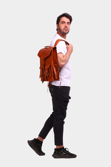 Benitano Vintage Leather Backpack