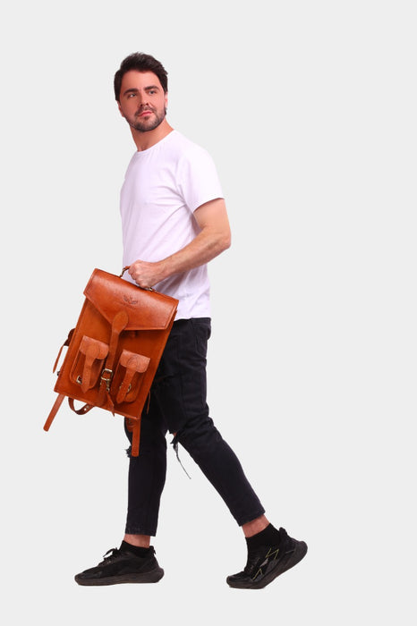 Benitano Vintage Leather Backpack