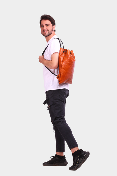 Valeria Leather Backpack - Gym Bag