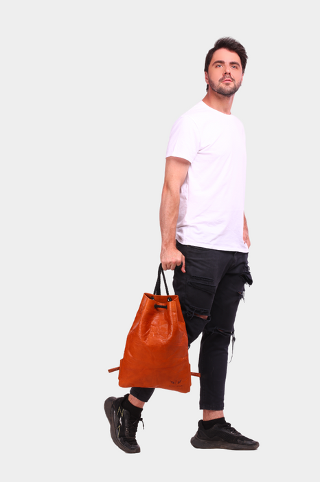 Valeria Leather Backpack - Gym Bag