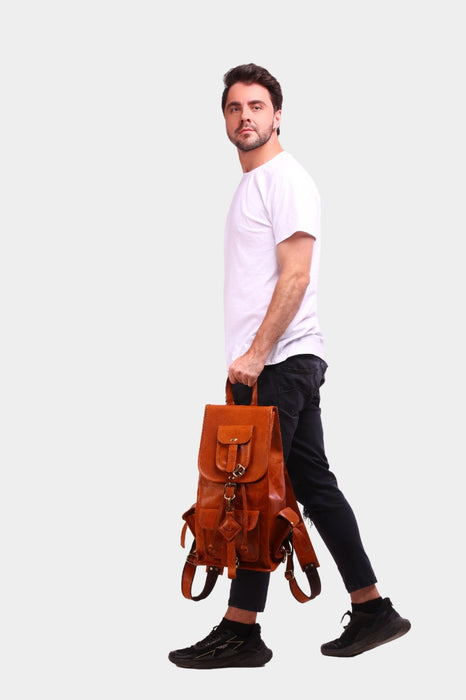 Lucia Vintage Leather Backpack