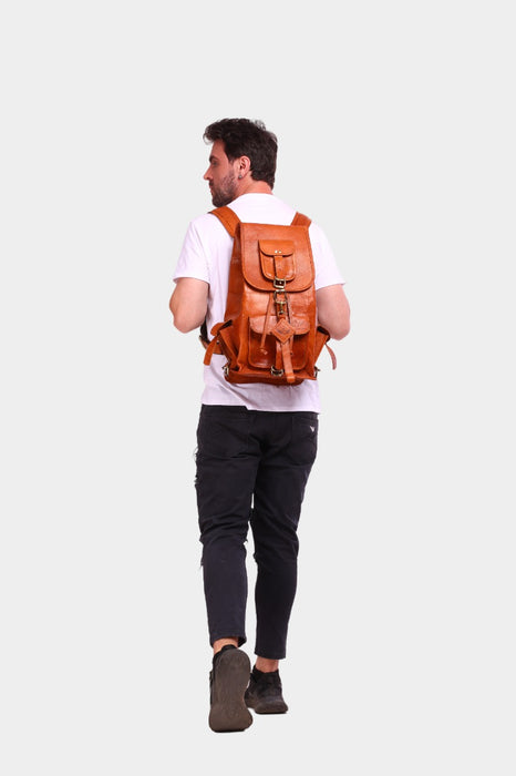 Lucia Vintage Leather Backpack