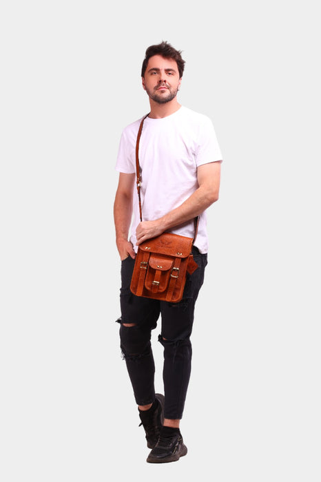 Leslie Leather Sling Cum Crossbody Bag