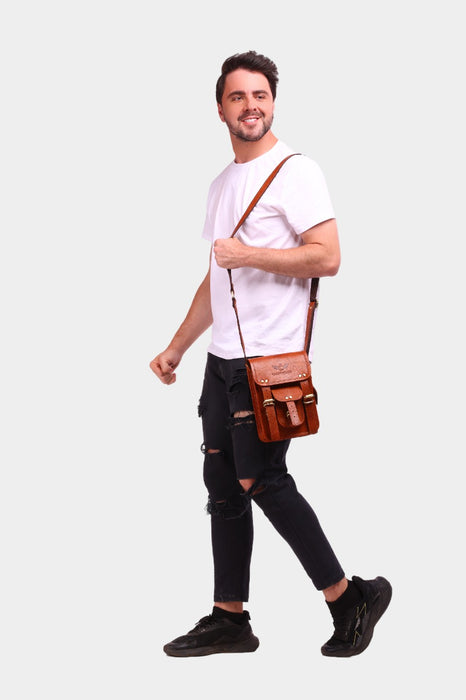 Leslie Leather Sling Cum Crossbody Bag