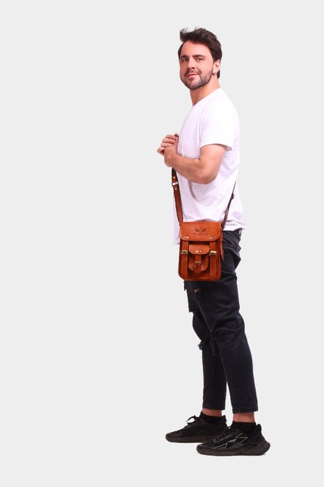 Leslie Leather Sling Cum Crossbody Bag