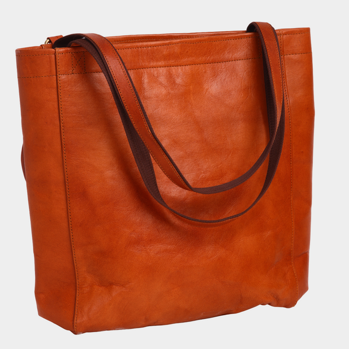 Ichika Leather Tote Cum Laptop Bag