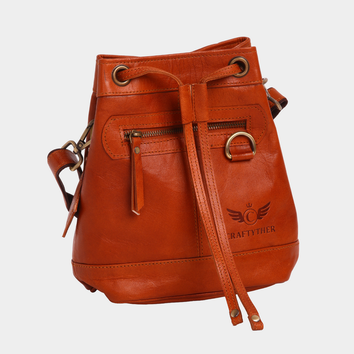 Shammo Leather Sling Cum Crossbody Bag