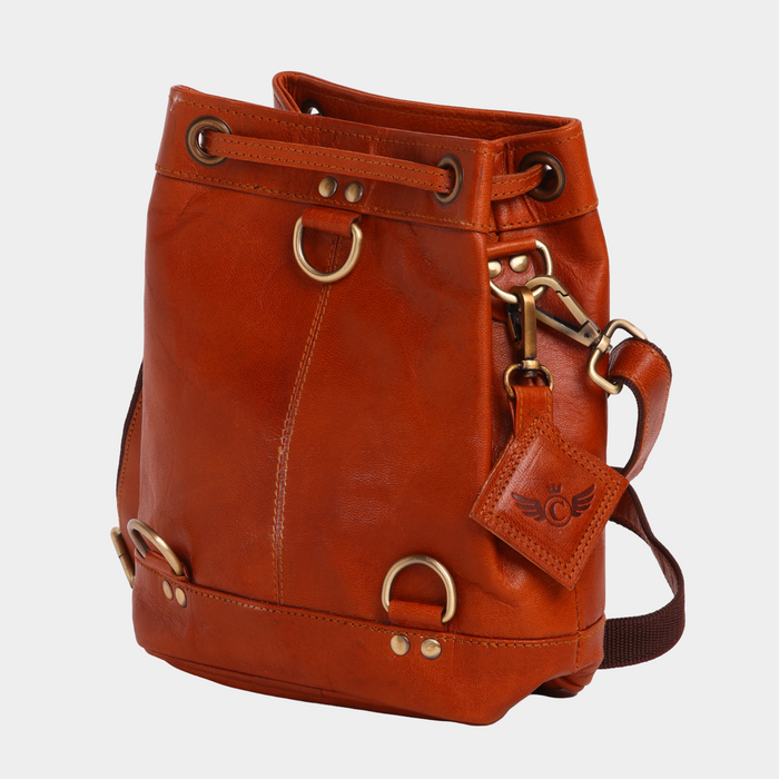 Shammo Leather Sling Cum Crossbody Bag