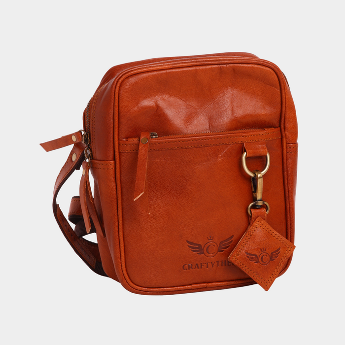 Corry Leather Sling Cum Crossbody Bag