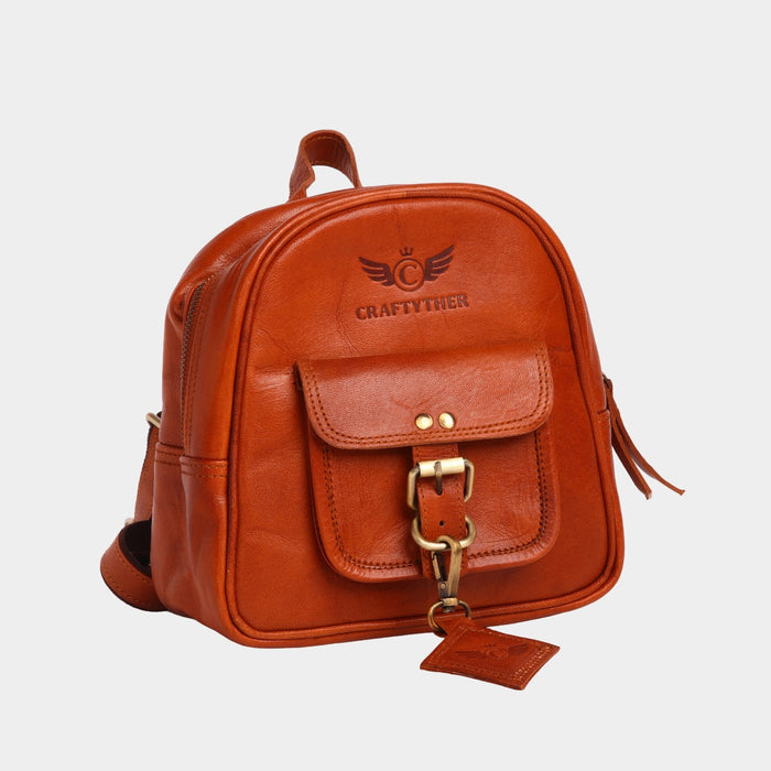 Alessia Small Leather Backpack