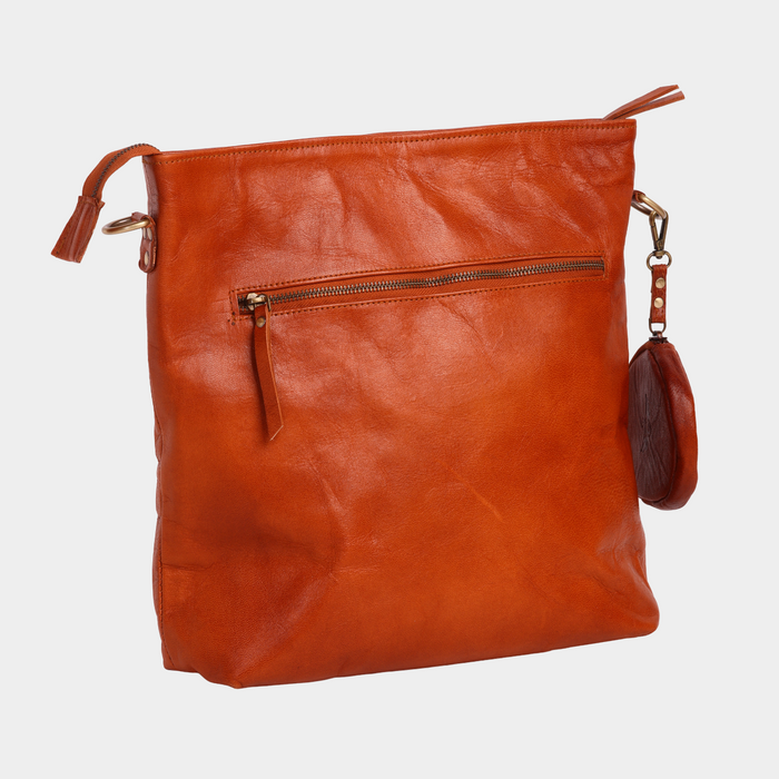 Himarku Leather Sling Cum Crossbody Laptop Bag