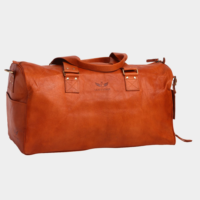 Reconno Vintage Leather Duffle Cum Cinch Bag