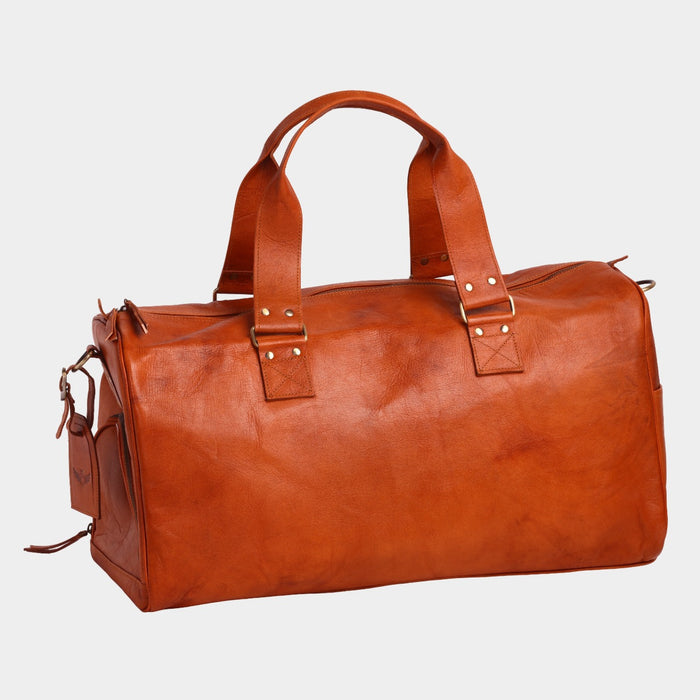 Reconno Vintage Leather Duffle Cum Cinch Bag