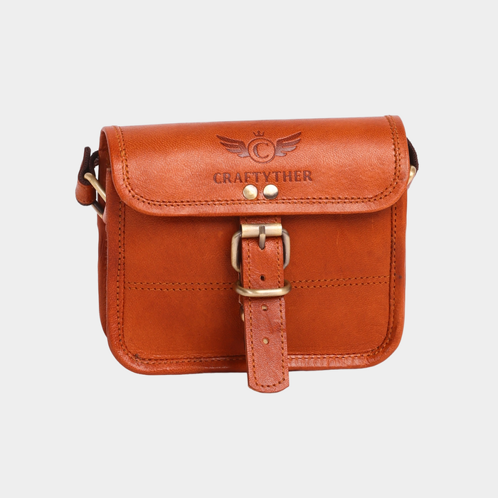 Gabby Leather Sling Cum Crossbody Bag