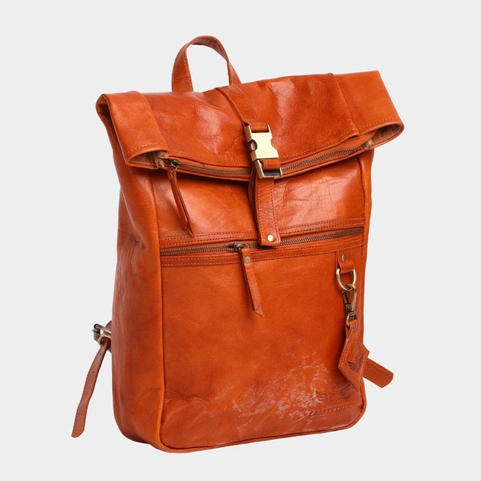 Minato Vintage Leather Backpack Cum Messenger Bag