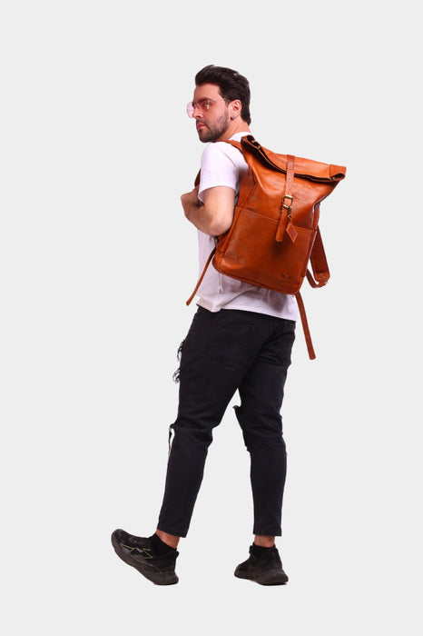 Ashtanno Vintage Leather Backpack