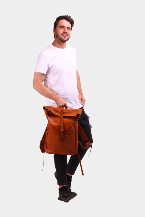 Ashtanno Vintage Leather Backpack