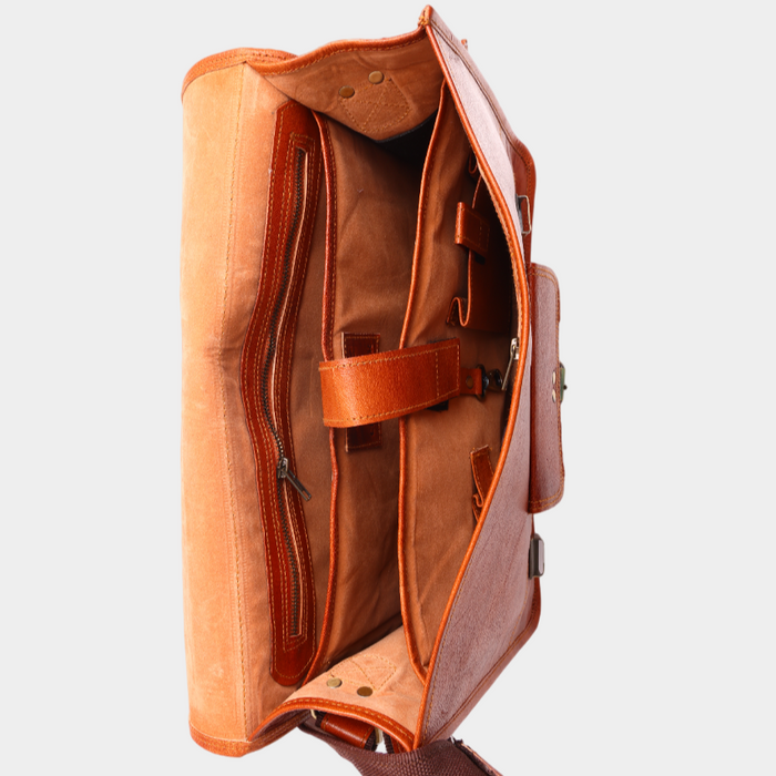 Envoy Leather Messenger Cum Laptop Bag