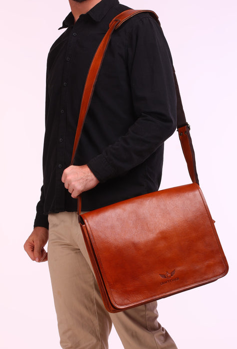 Morgano Leather Sling Cum Crossbody Bag