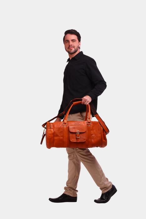 Voyagardo Leather Duffle Bag