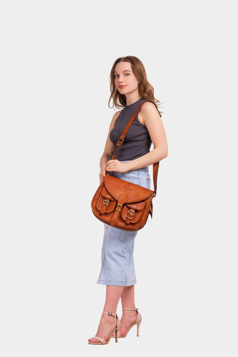 Bianca Leather Sling Cum Crossbody Bag