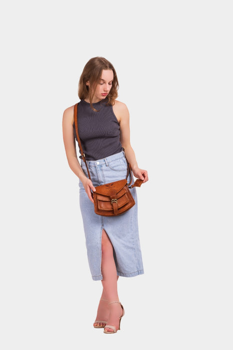 Isabella Leather Sling Cum Crossbody Bag