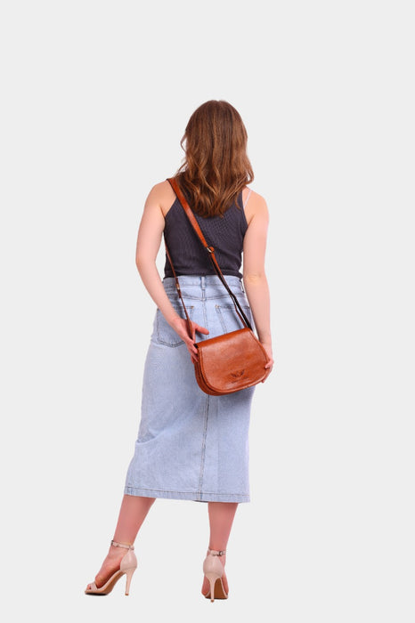 Francesca Leather Sling Cum Crossbody Bag