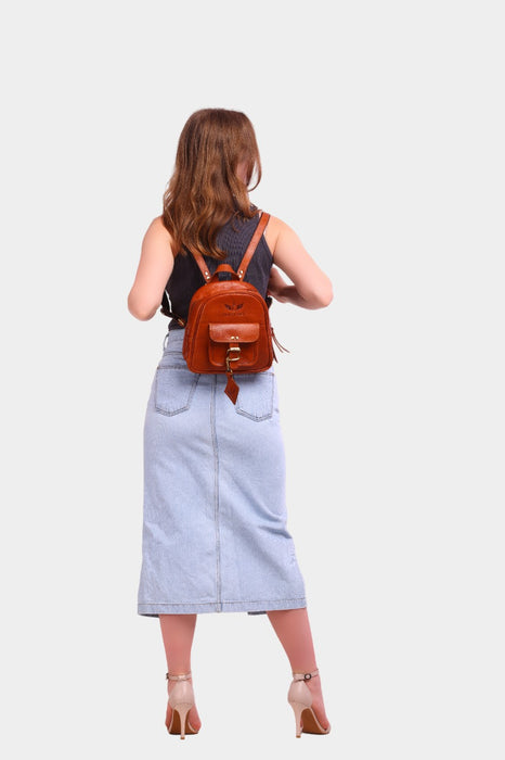 Alessia Small Leather Backpack