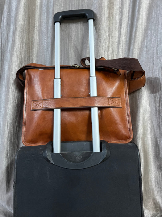 Envoy Leather Messenger Cum Laptop Bag